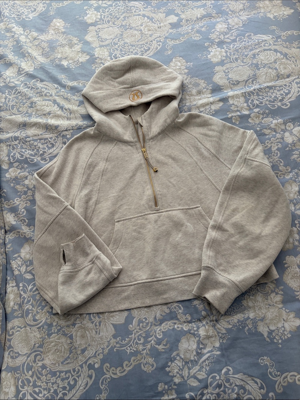 Lululemon Women’s Cropped Scuba Hoodie Half-Zip M/L